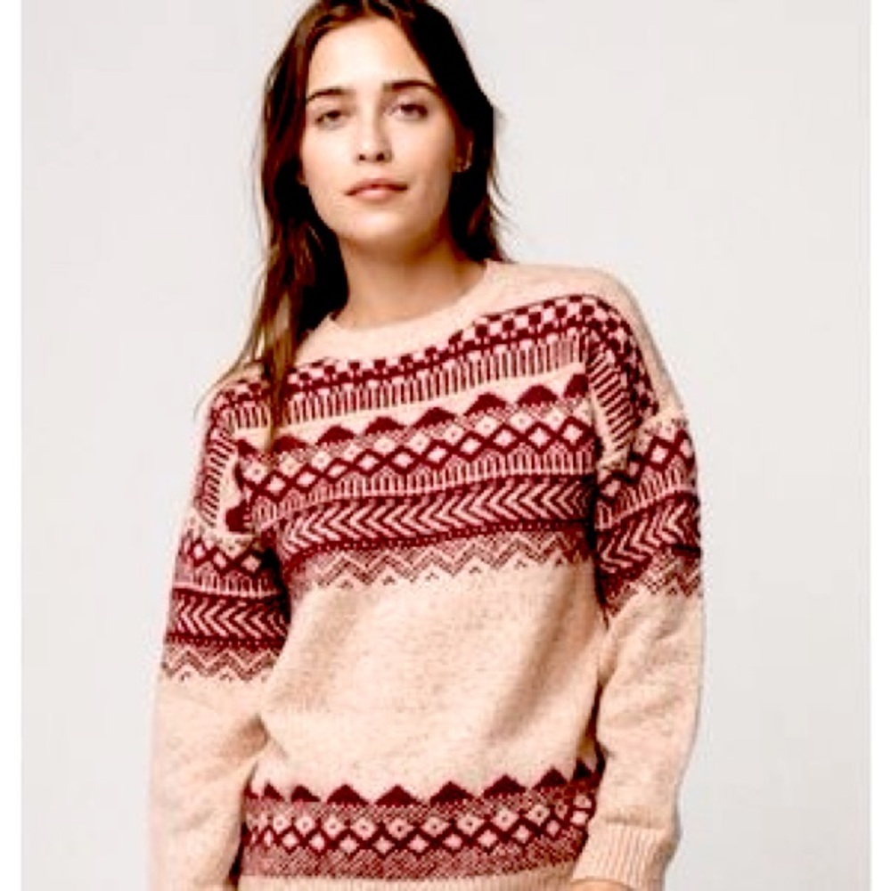 Oversized fairisle sweater
